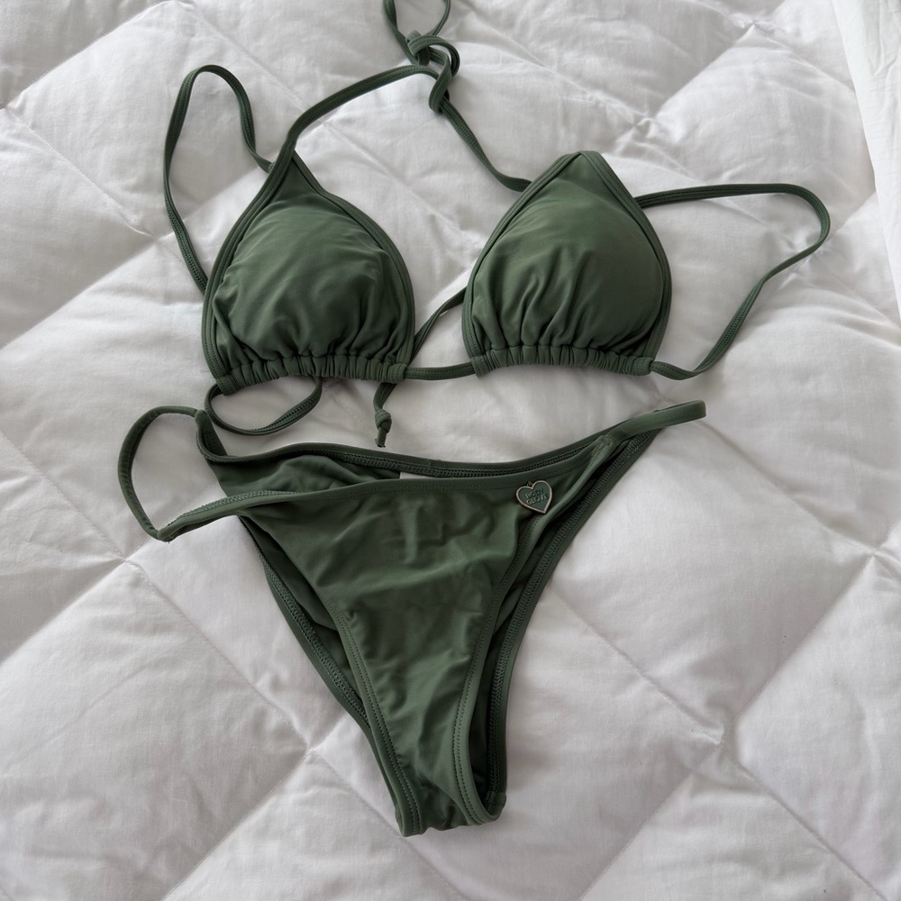 Body Glove Olive Green String Bikini